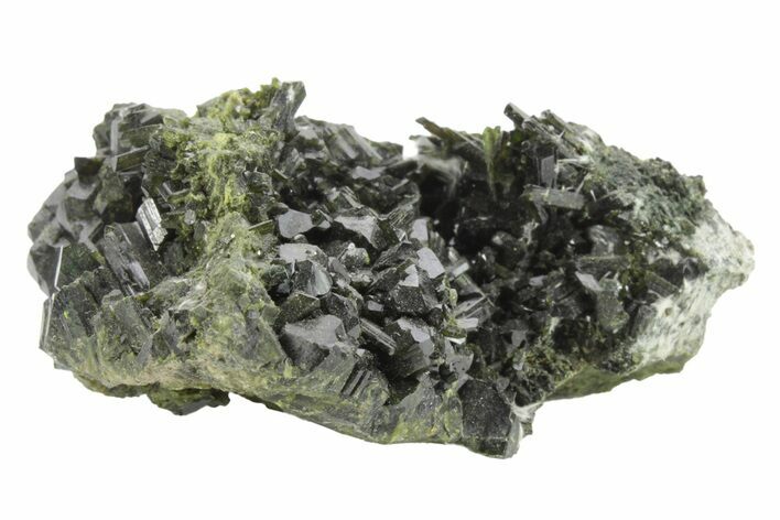 Dark Green Epidote Crystals - Pakistan #213462
